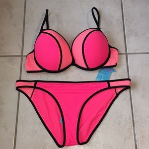 Two piece swim suit